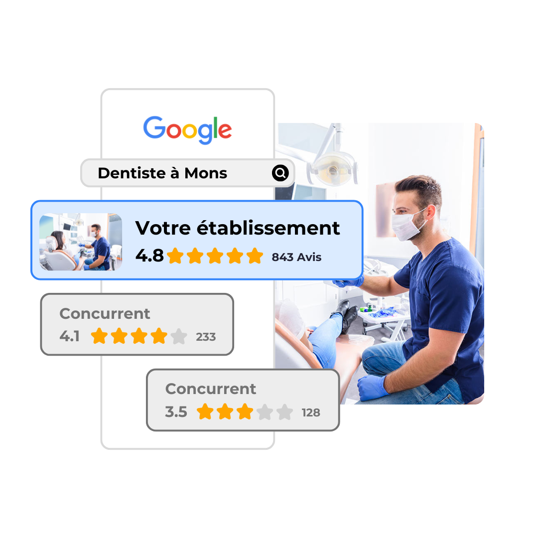 Exemple de résultat de recherche Google amélioré par Luneo